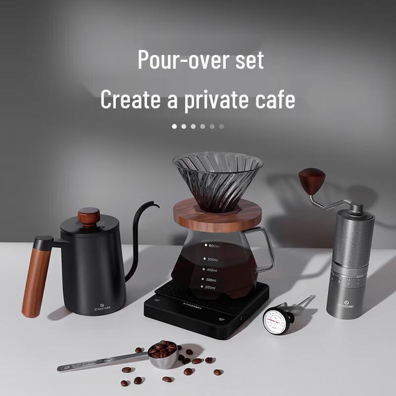 STAR-START Juego de Café Pour-Over de Acero Inoxidable