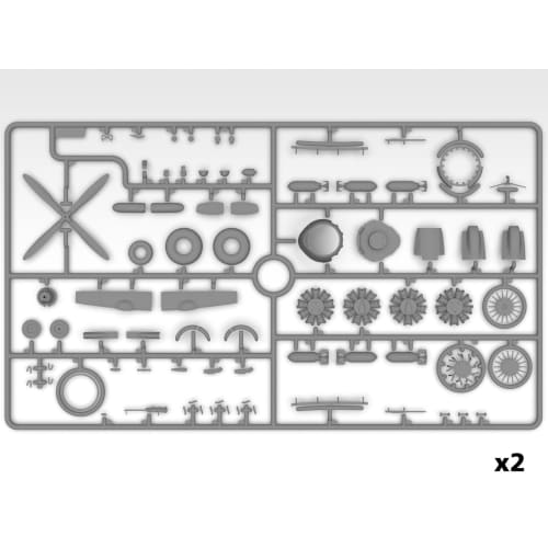 ICM 1/48 D-DAY 80th Anniversary Set B-26B with USAAF Pilot & Crew Plastic Model Kit 48322 (Airplane)