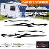 Versatile Car Side Stripes Sticker Scratch Resistant Eye Catching Campers  Side Stripes Sticker Set for Motorhome