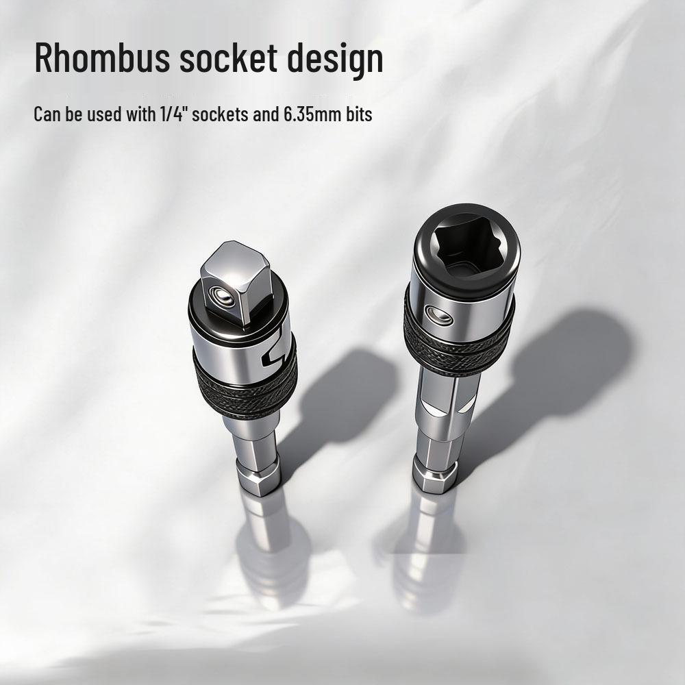 Kompakte, selbstverriegelnde Schraubendreher-Bit-Verlängerungsstange mit Doppelfunktion