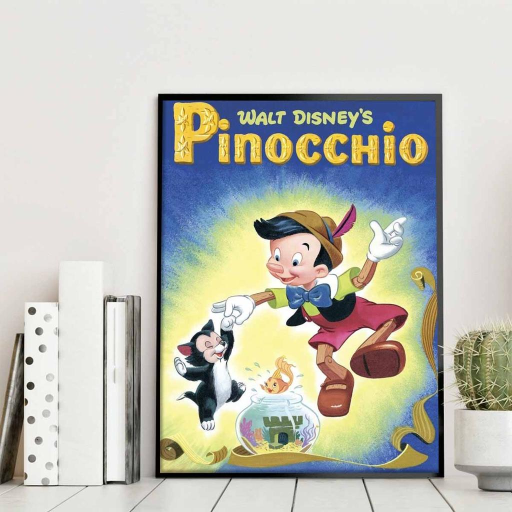 5D Diy Diamond Painting Pinocchio and The Little Black Cat Full Drill Rhinestones Mosaic Embroidery Handmade Products Home Decor Gift