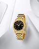 BINLUN Automatic Mechanical Watch with Manual Gold Date Luxury Sapphire Crystal Men's Winding, Diamonds, Display, Watch, Simple, Stylish, Elegant,