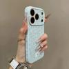 Large Soft Case for Apple 17 Pro Max, Pink Flowers, Heart Design, Full Coverage for 14, 15, 16, 13P