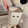 Ins Cute High Beauty Kitchen Living Room Garbage Can Home Premium Bedroom Bathroom Toilet Fun Large Capacity Storage Bin