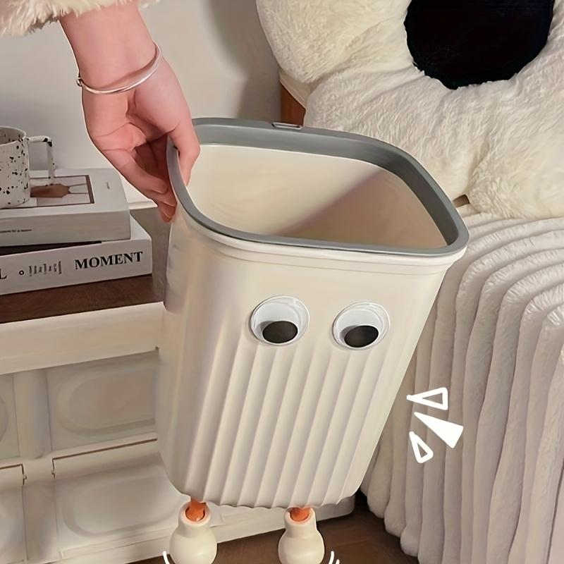 Ins Cute High Beauty Kitchen Living Room Garbage Can Home Premium Bedroom Bathroom Toilet Fun Large Capacity Storage Bin