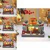 Christmas Creative Rotating Hamburger Music Box Decoration With Light For Kids And Holiday Decor