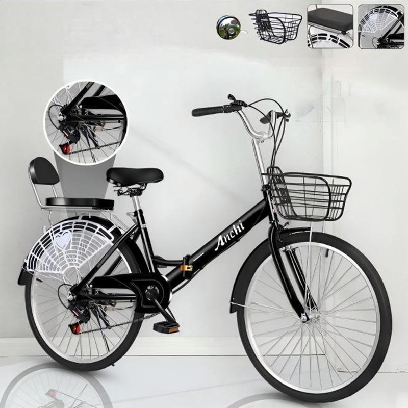 Foldable Bicycle Lightweight Folding Bike For Adults Teens Commuting Travel Outdoor Sports