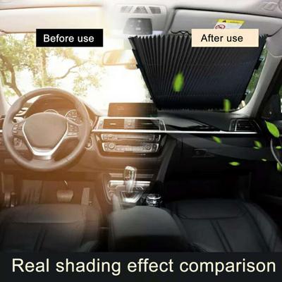 Tenda retrattile per auto Protezione UV senza problemi Parasole Parabrezza retrattile extra large Parasole per tutti i finestrini dell'auto
