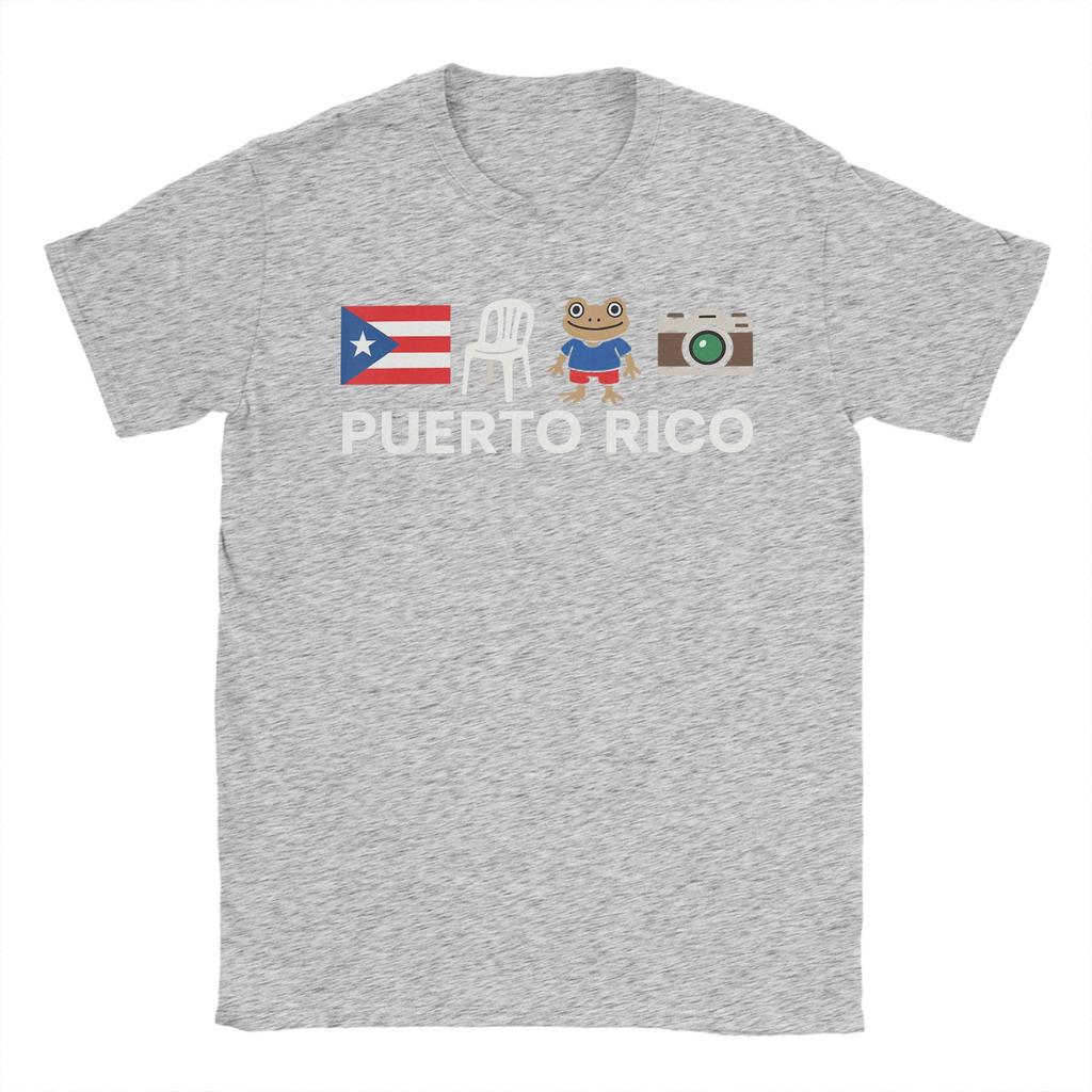 Bad Bunny Puerto Rico Coqui Frog Boricua Puerto Rican Flag Taino Cotton T Shirt For Mens T Shirts Tees Oversized Clothes