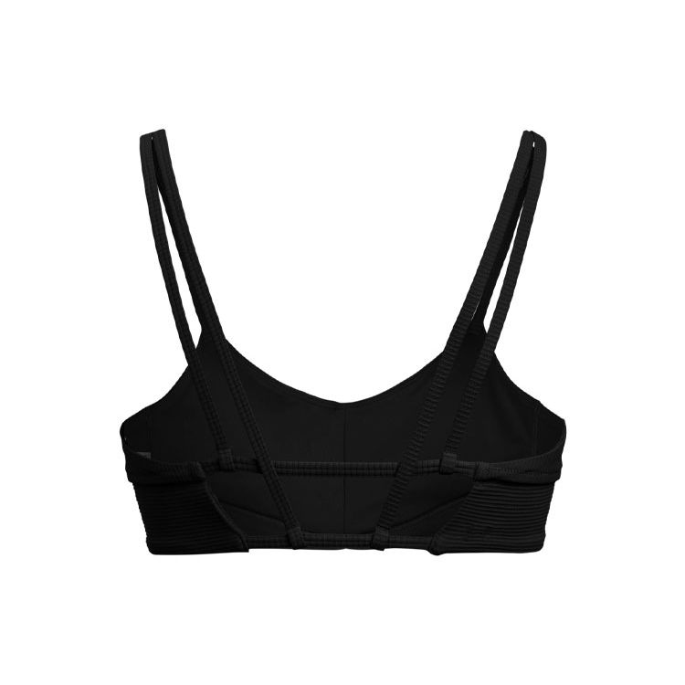 Under Armour Meridian Solid Color Casual Yoga Training Low Intensity Sports Bra Women Underwear Black 1384011-001