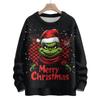 Ladies' Fashionable Casual Long Sleeved Cute Print Round Neck Knitted Yarn