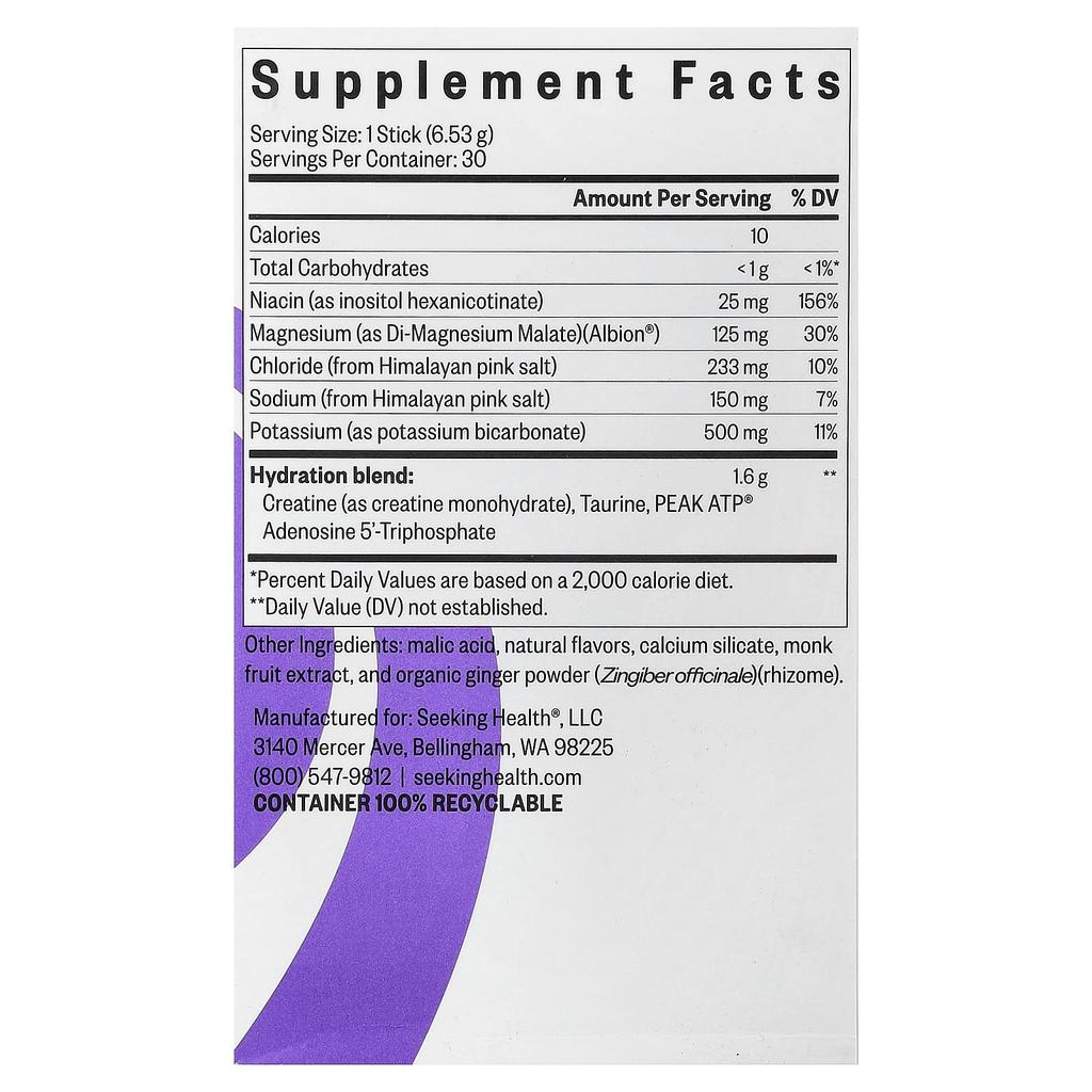 Seeking Health, Optimal Electrolyte, Berry, 30 Sticks, 6.53g (0.23oz) Each