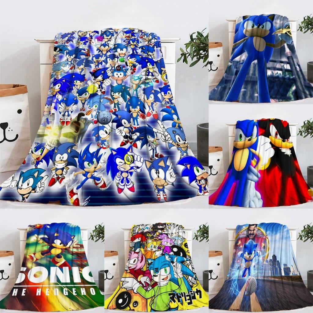 Entzückende Sonic Igel Plüsch Fleece Decke Für Kinder Perfekt Für Winterlichen Komfort