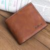 Luxury Men's Leather Tri-Fold Wallet - Spacious, Stylish Business ID & Card Holder