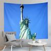 Famous Statue of Liberty Tapestry New York Sunset Night View Tapestry Art Wall Hanging Home Living Room Bedroom Dorm Tapestries