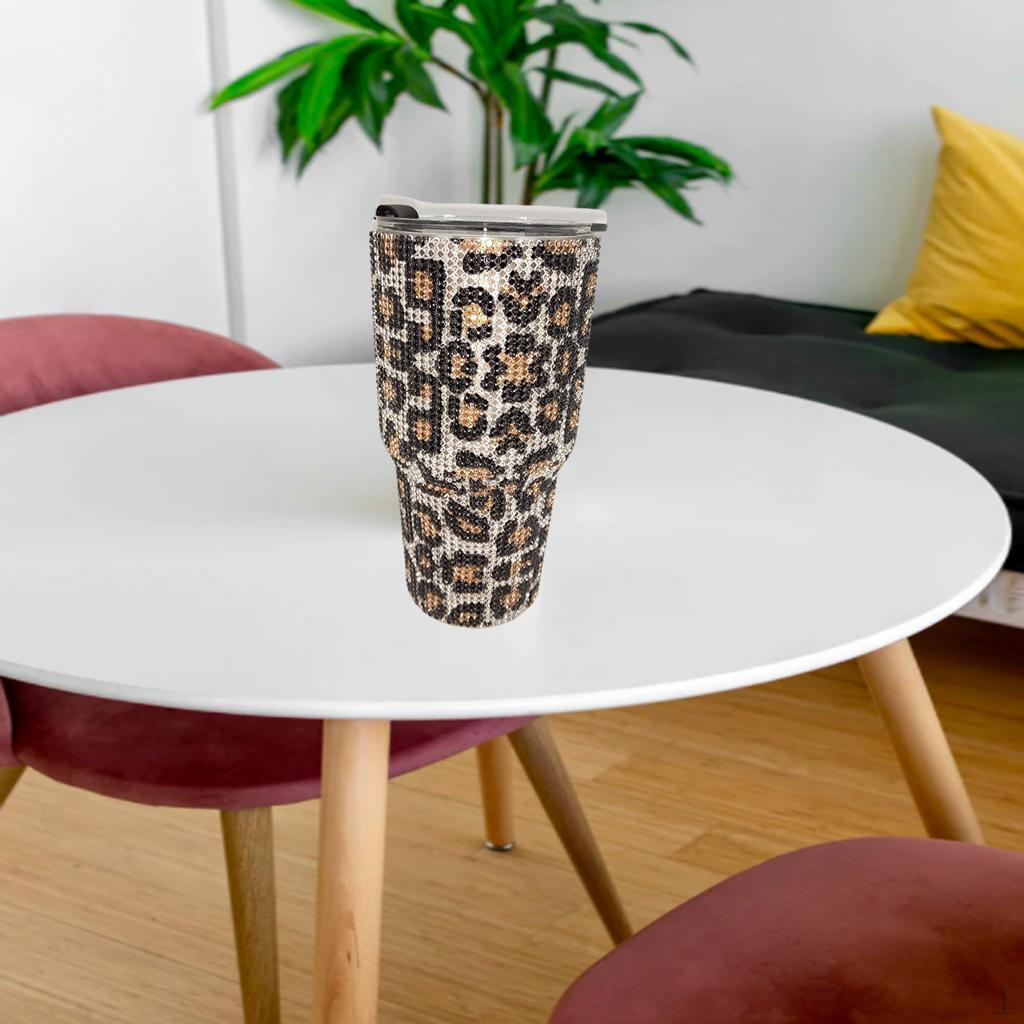 

Кофейная кружка из нержавеющей стали 304, вакуумная, бутылка, портативная дорожная термокружка Golden Leopard