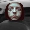 2 Pcs Ghost Car Headrest Covers 2D Stretch Car Interior Decor Car Seat Headcover  All Seasons