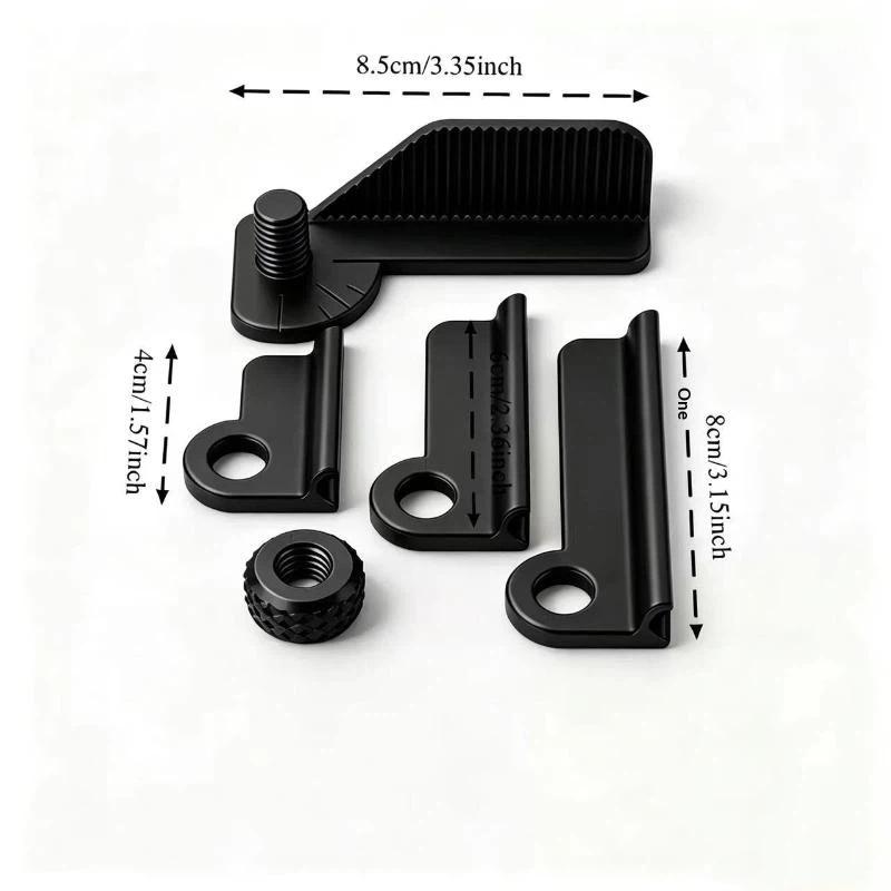 Durable 5-Angle Adjustable Drilling Guide Rail 0°/30°/45°/60°/90° Drilling Jig for Wood Hole Positioning Punching Tasks