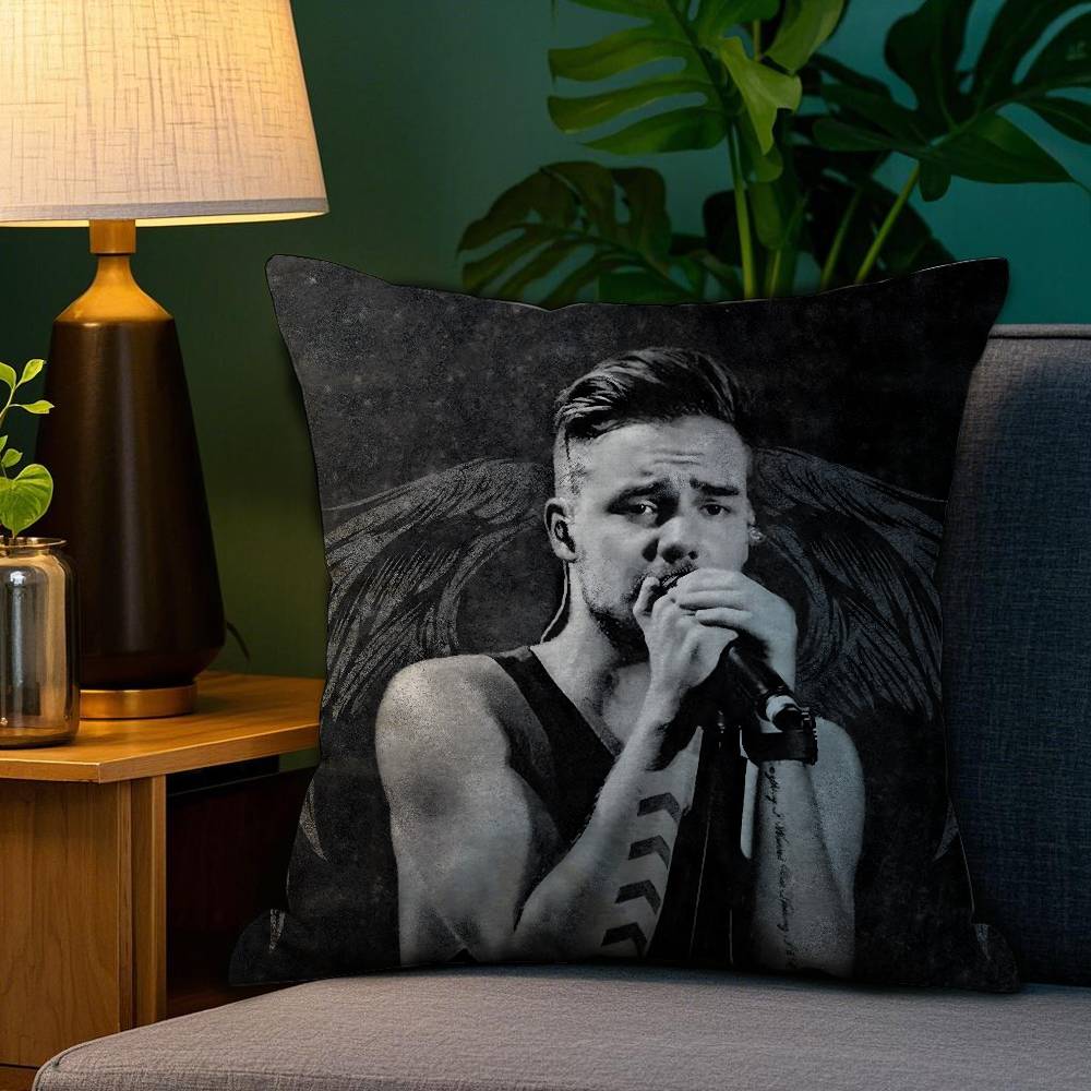 Singer L_Liam Payne Pillow Case Sofa Living Room Bedroom Double-sided Printing Square Cushion Nap Time Pillow Case