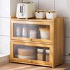 Bamboo Kitchen Dish Drying & Storage Cabinet