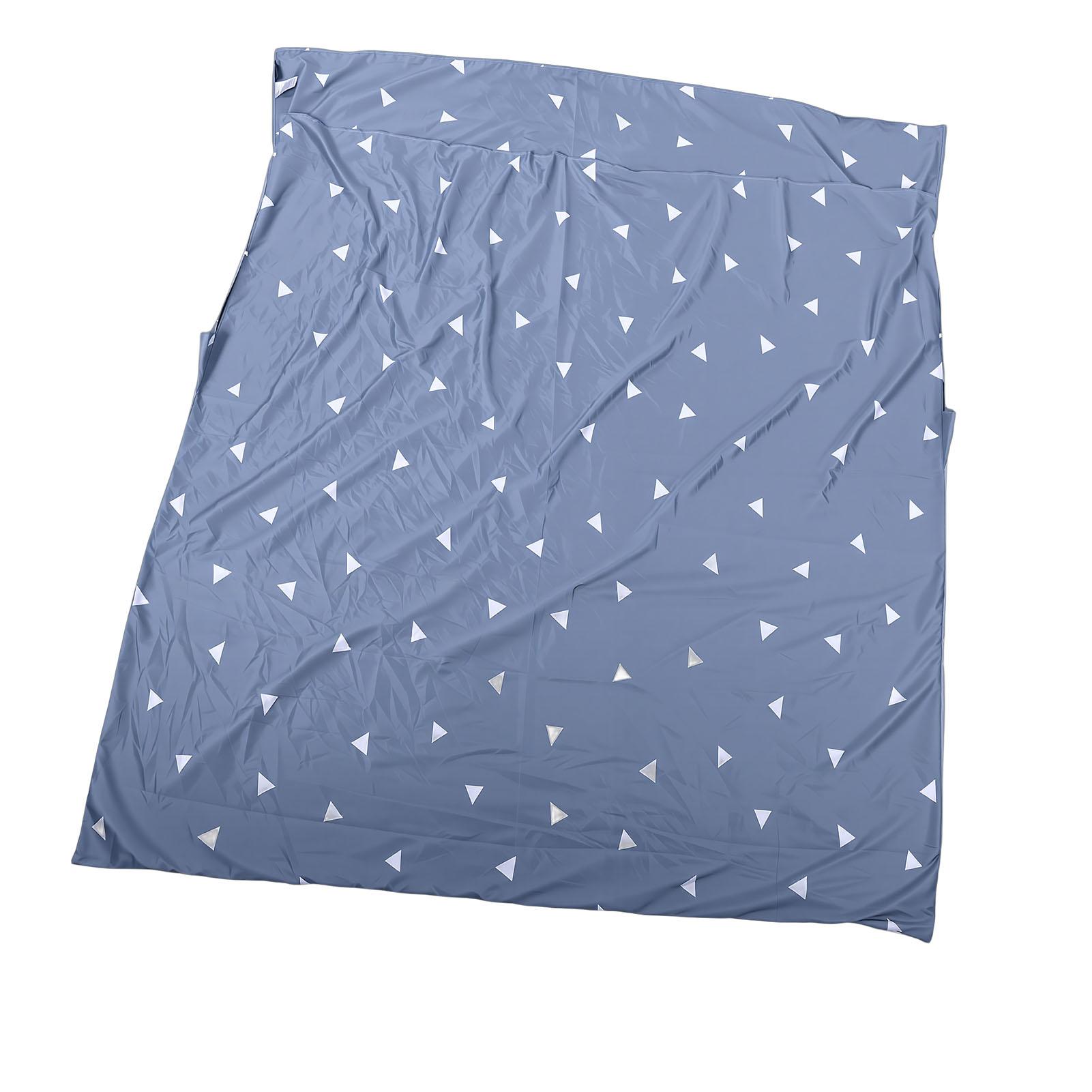 

Sleeping Bag Liner Lightweight Reusable Portable Travel Camping Sleep Sheet for Hotel Business Trip Backpacking Light светло-синий