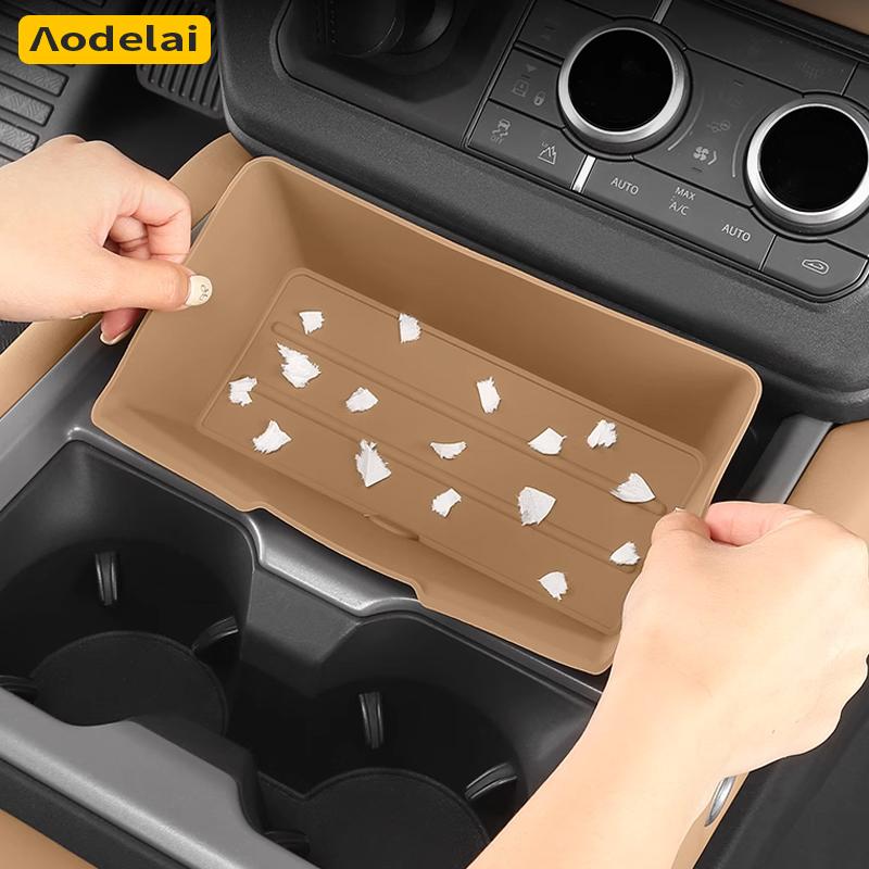 For Land Rover Defender 2025 90 110 130 L663 Center Console Storage Box Protective Pad Silicone Car Accessories