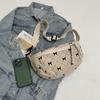 Korean Fashion Cute Bow Printing Girls Fanny Packs Adjustable Belt Ladies Casual Crossbody Shoulder Bags Streetwear Waist Bag