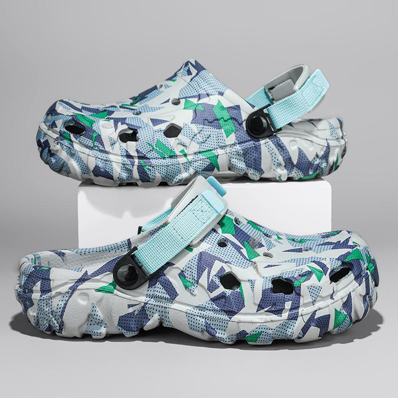 Fashion 47 Size Summer Men Sandals Light EVA Men's Casual Shoes Hole Shoes Clogs Home Garden Outdoor Male Beach Flat Slippers