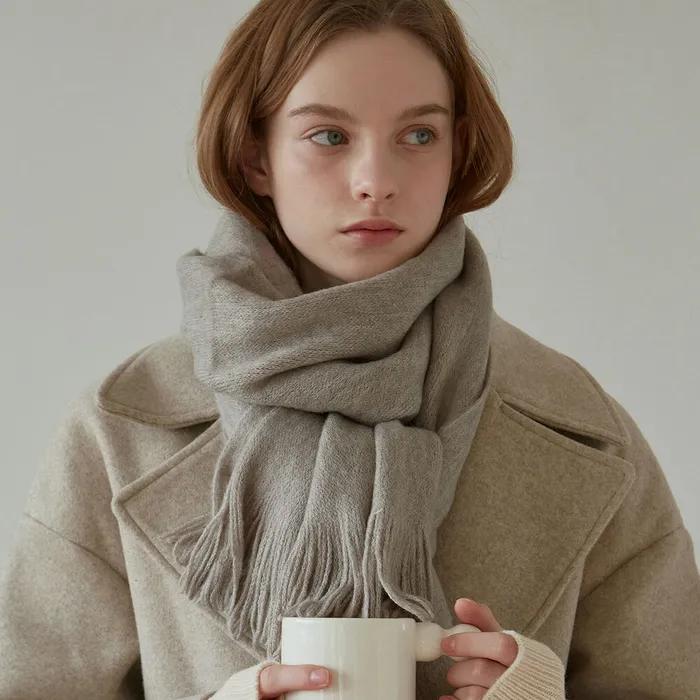 PASTEL KNIT MUFFLER_LIGHT PINK