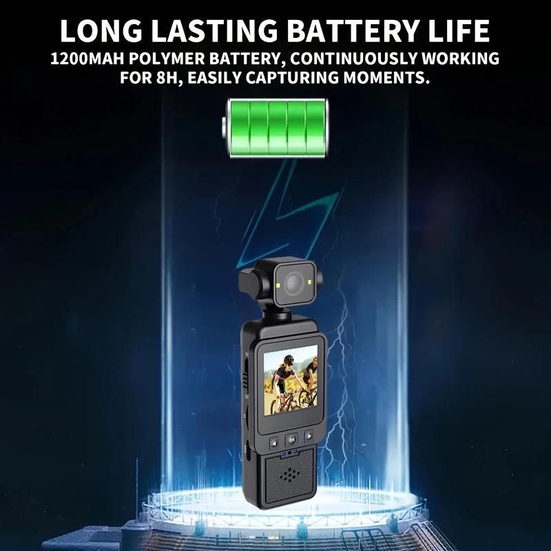 1080P HD WIFI Digital Video Portable Mini Portable Handheld Law Enforcement Recorder 270° Rotatable Lens Outdoor Sports Camera