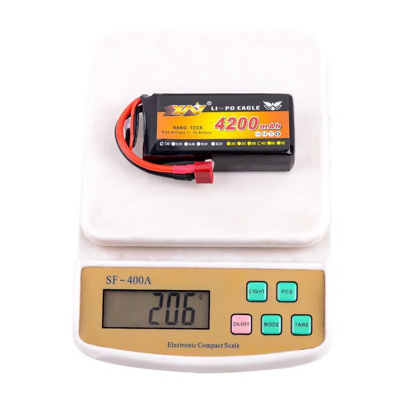 Qishao Eagle King 7.4V 4200mAh 2S 45C LiPo Battery (T-Plug)