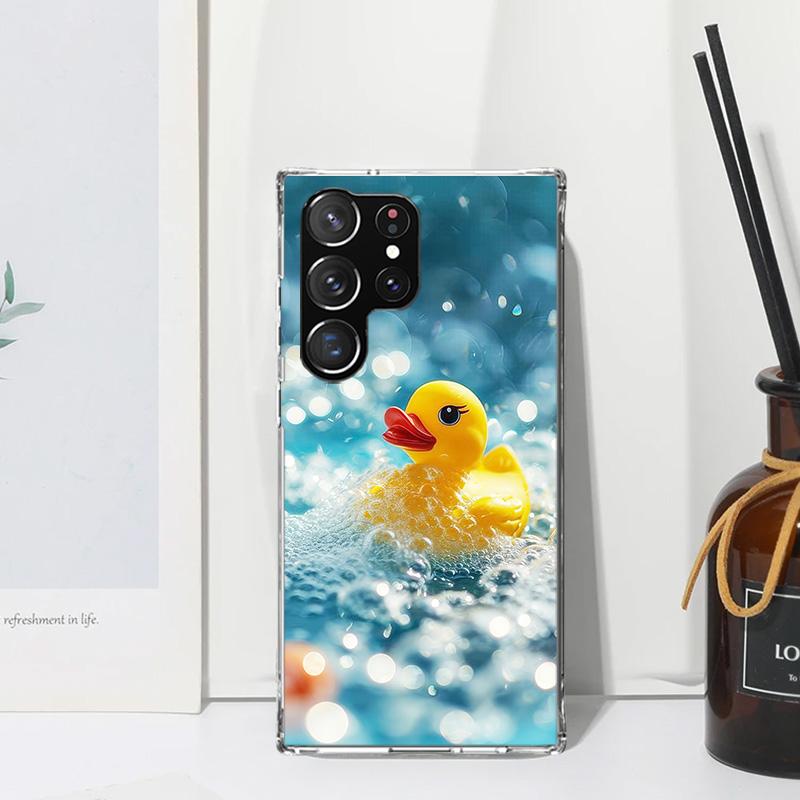 Rubber Ducks Swimming Pool Phone Case For Samsung Galaxy S26 S25 Edge S24 FE S23 S22 Ultra S21 Plus S20 + Art Fundas Back Cover