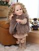 KEIUMI Wiedergeborene Babypuppe 55 cm Goldene Locken Prinzessin Vollsilikon Vinyl Neugeborenenpuppen Spielzeug Kinder Spielkameraden Weihnachtsgeschenk