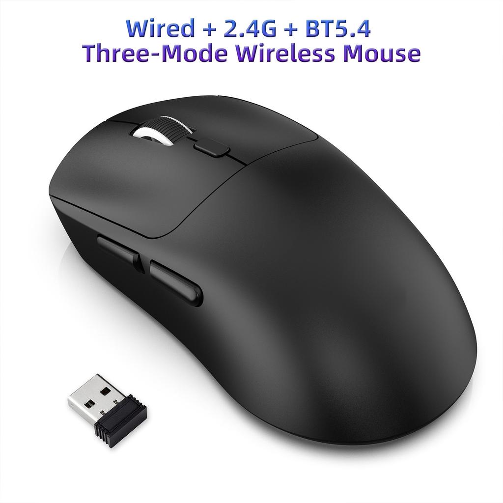 Gaming Mouse with 2.4GCelsius 5.4CelsiusWired Three Modes Connectivity 6 Key 6400DPI for Desktop Laptop