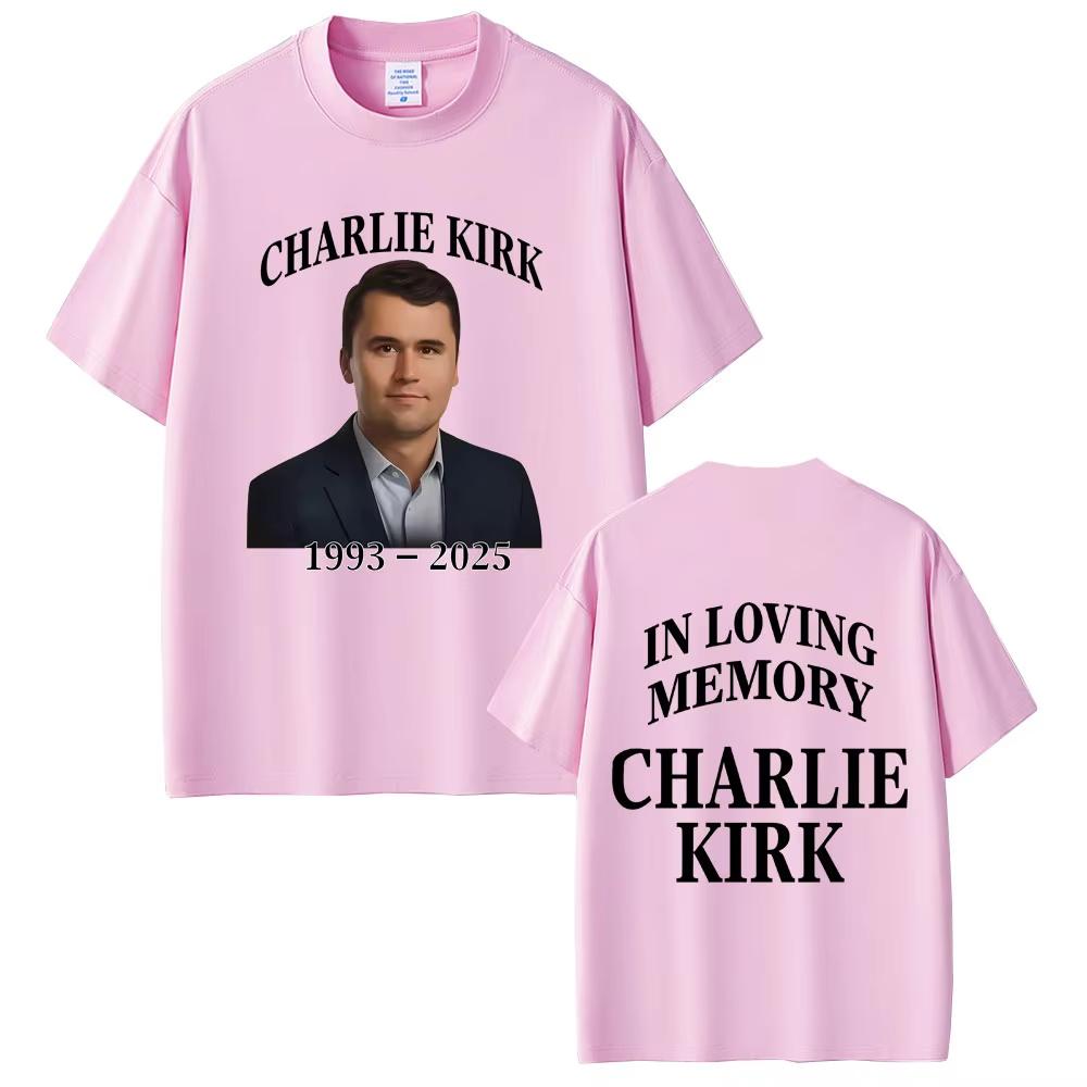 In Loveing Memory Charlie Kirk Freedom Tshirt Men Women Tribute Memorial American Hero Tee Patriotic Activism Shortsleeved Top