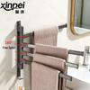 No-Drill Rotatable Space Aluminum Towel Rack