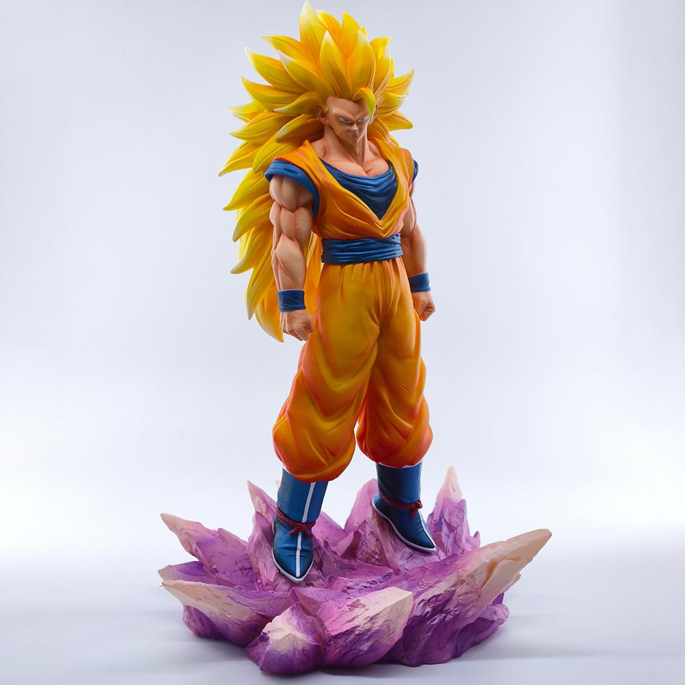 Jt Statue Dragon Ball Z Son Goku Figure Super Saiyan 3 Goku Action Figures Collection Model Toys Gift