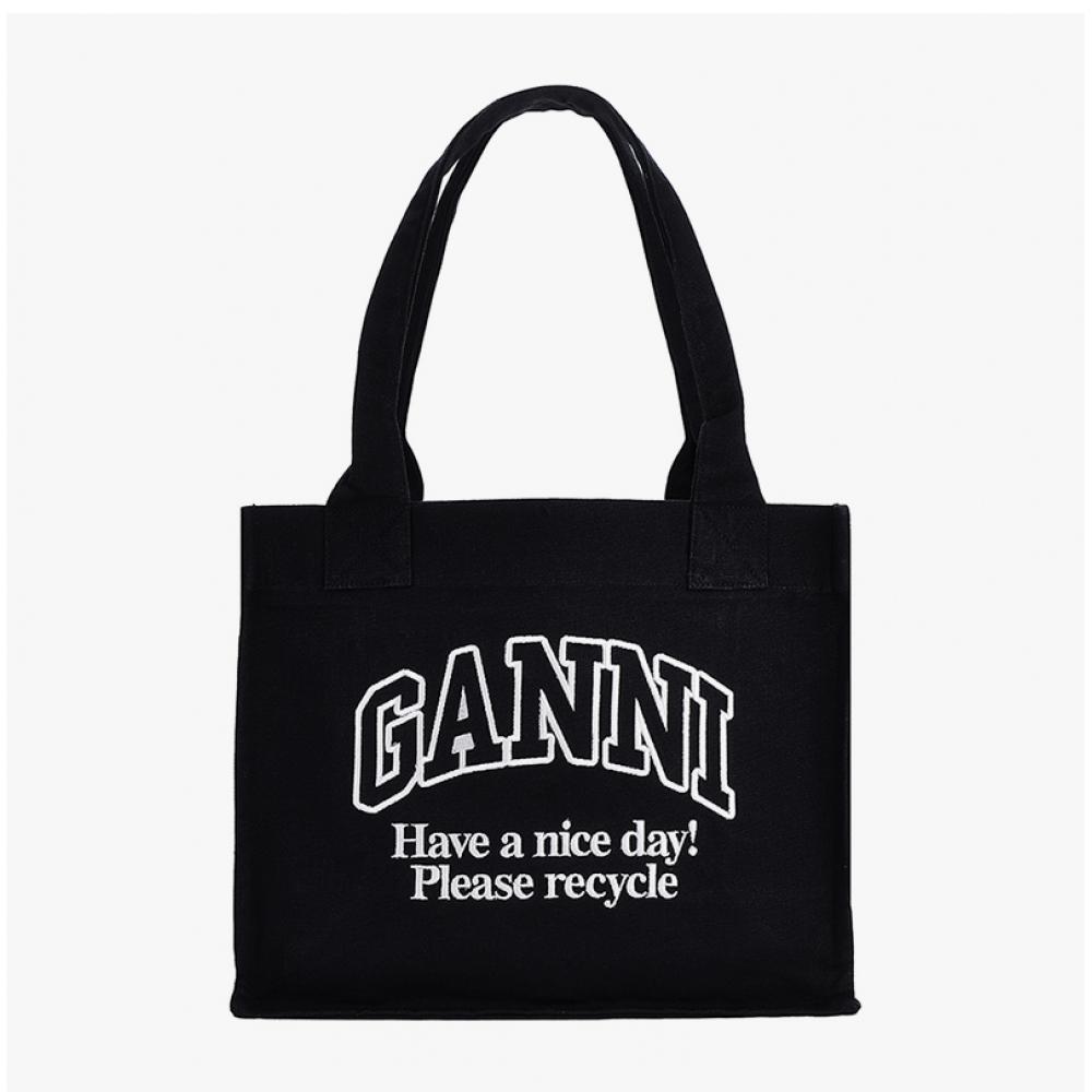 Ganni Easy Large Shopper Tote Bag A6647 252