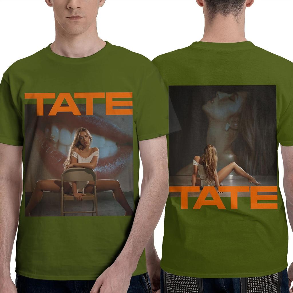 Men Women T-Shirt Tate McRae T-Shirts Fashion Miss Possessive Tour 2025  Summer Tees Casual Custom Logo 100 Cotton Clothing Gift