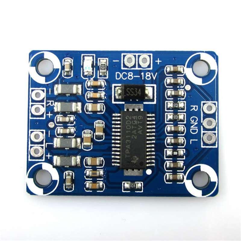 5x PAM8610 Scheda Amplificatore Stereo Digitale 2x15W - Potenza A 2 Canali, Modulo Fai Da Te