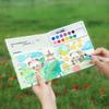 with 10-Color Pigment Blocks Blank Doodle Book Set Creative Watercolor Coloring Set  Early Learning