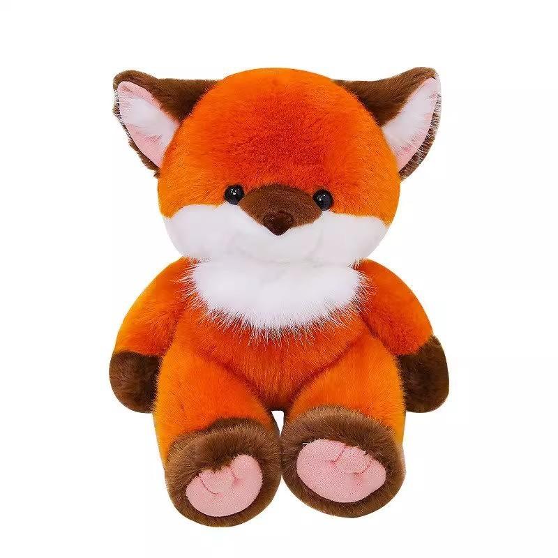 Peluche Volpe Cartone Animato Con Imbottitura in Cotone PP Per Regalo di Compleanno per Bambini e Decorazione per la Casa