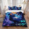 3-delige beddengoedset Papegaai Jungle Bevat 1 Dekbed + 2 Kussenslopen, Zonder Kussenvullingen, Zacht Comfortabel, Lichtgewicht Ademend085