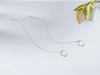 925 Sterling Silver Cuff Chain Earrings Wrap Tassel Earrings for Women Crawler Earrings Simple Dainty Jewelry Gifts for Mom
