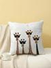 Cool Giraffes with Sunglasses Print Throw Pillow Cover, Cushion Case for Sofa Bedroom Living Room Couch Bed Office Chair Home De