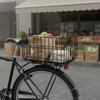 Folding Wire Bike Basket Foldable Design SpaceSaving for Commuters, Shopping,