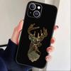 Deer Hunting Camo  Phone Case For iPhone17,16,15,14,13,12 Plus,Max Soft Silicone Black Cover
