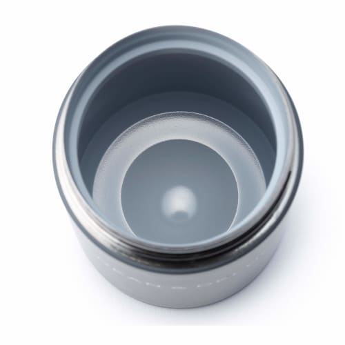 DEAN & DELUCA Charcoal Gray Soup Pot, 300ml, Insulated, Insulated, Soup Jar, Lunch Jar, 7.5cm H x 7.5cm W x 13cm D