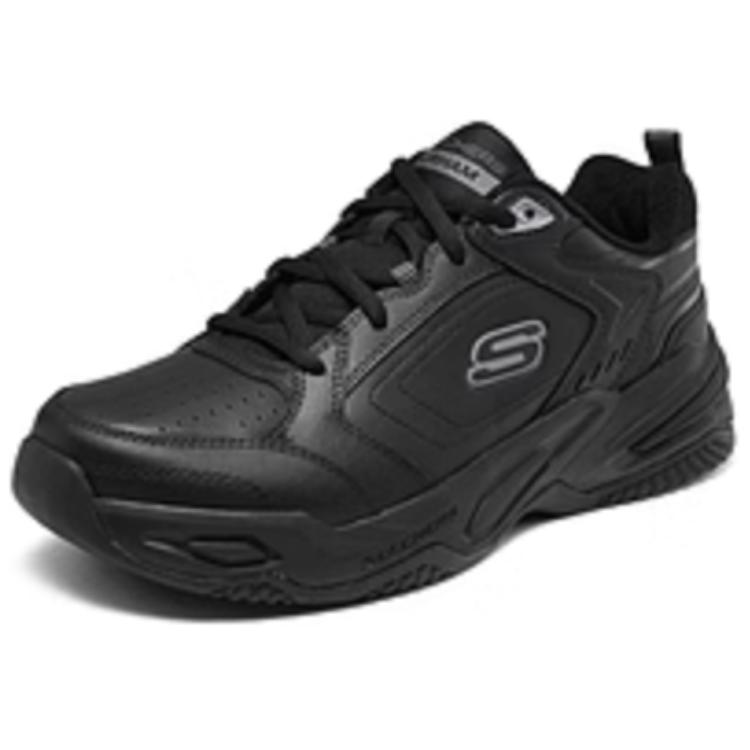 Skechers Durham Fashion Versatile Durable Low-Top Casual Shoes Men Sneaker Black 232730-BBK