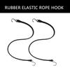 10Pcs Rubber Bungee Cords with Hooks Heavy Duty Bungee Straps Bicycles Luggage Lanyard Camping Bungee Cord Enduring